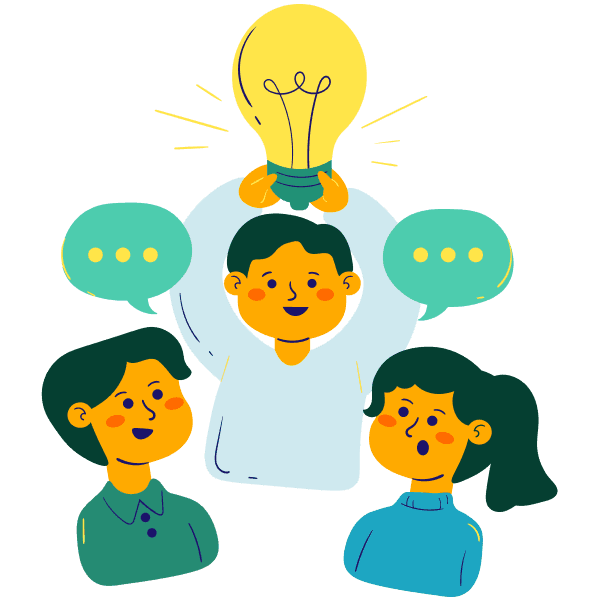 Illustration: community service and leadership highlights in a digital portfolio for students